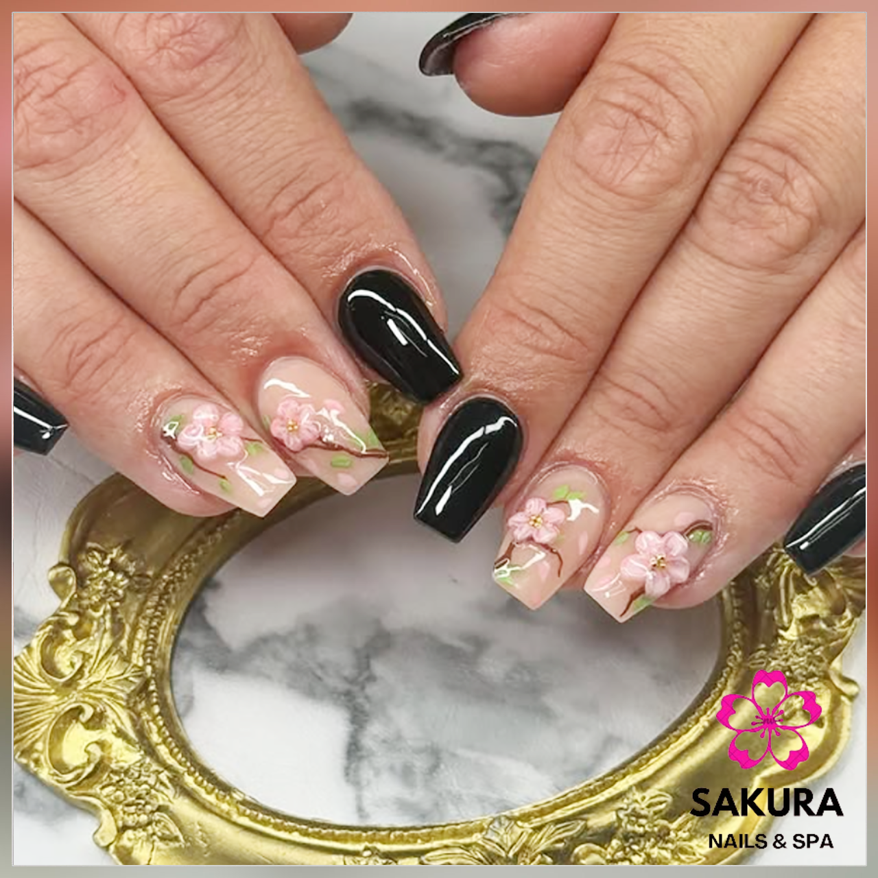 Sakura Nails and Spa logo