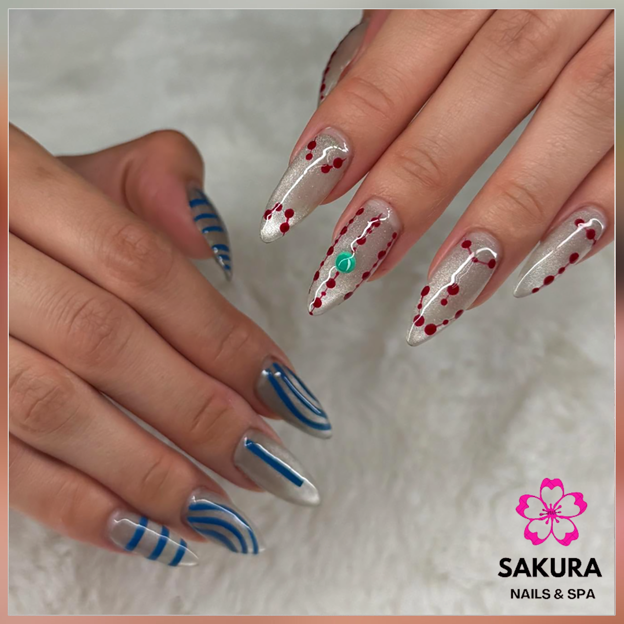 Sakura Nails and Spa nail work in Centennial, Colorado